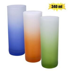 Tumbler glass 340ml zombie frosted w/clr