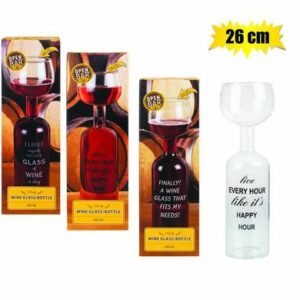 Wine glass bottle 26cm