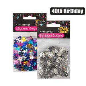 Party confetti milestone 40 15g