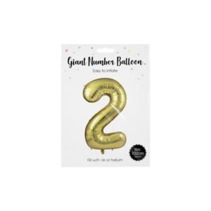 Balloon helium foil gold 2 106cm f-04