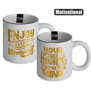 Mug daily gold print motivational astd
