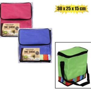 Cooler-bag nylon multi col 30x25x15cm
