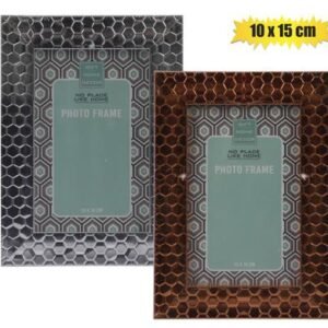 Picture frame pl metallic 10x15cm asstd