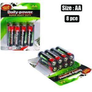 Batteries h/power size:aa / r6p 8pce