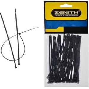 Cable-ties 2.5x100mm black 50's zenith