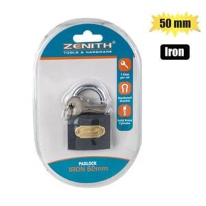 Padlock zenith iron 50mm carded