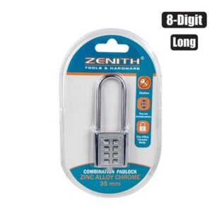 Padlock combo 35mm 8-digit long zenith