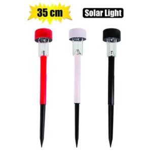 Solar garden light 35cm plastic in pdq