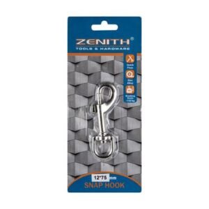 Snap-hook+swivel cp 12x 75mm