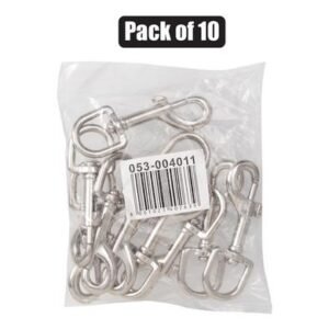 Snap-hook+swivel cp 19x 80mm bulk