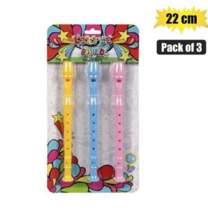 Musical flute set of 3 22cm