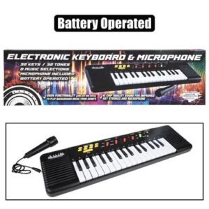 Musical keyboard electronic w/mic 32 key