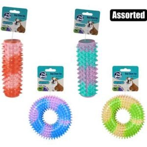 Pet dog toy ring/stick tpr spiked