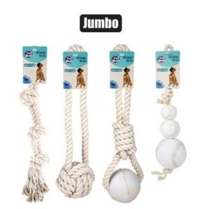 Pet dog toy tug rope jumbo asstd