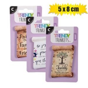 Magnet ceramic scroll 5x8cm