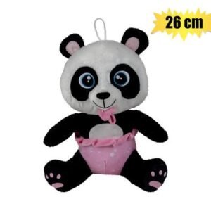 Plush wild panda w/dummy & nappy 26cm
