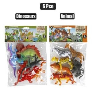 Animals assorted set 6pc 8-10cm