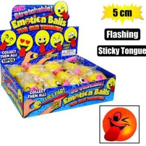 Novelty sticky tongue tugger 5cm flashng