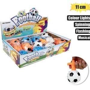 Novelty flashing spinning top 11cm