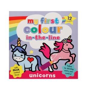 Book colouring in the lines unicorn