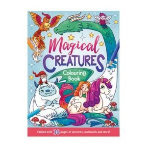 Book colouring magical creatures
