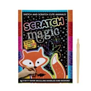 Book activity scratch magic cute animals