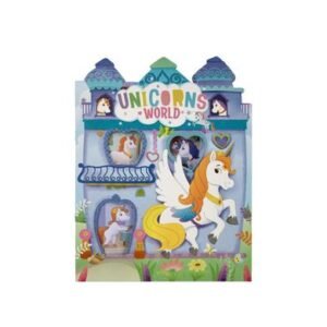 Book sticker diecut unicorns