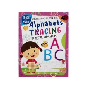 Book educational capital letter tracing